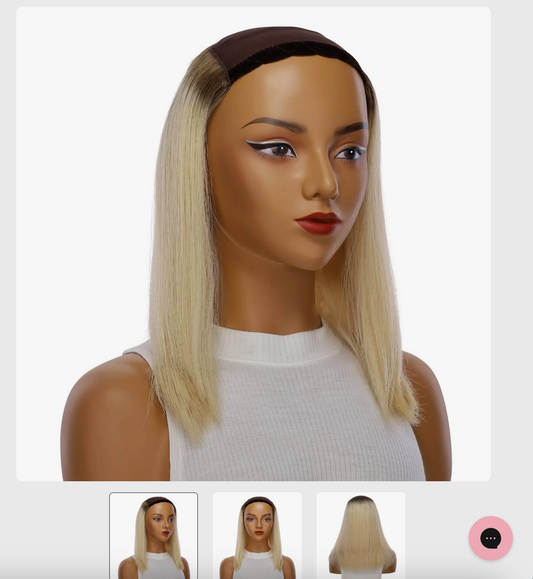 Hat Wig - 16 inches